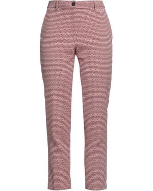 SEVENTY VENEZIA Trousers Cotton, Polyester, Elastane - Red