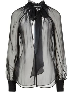 Frankie Morello Top Silk - Black