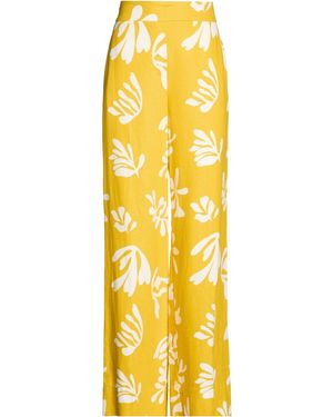 Marella Pants Linen, Viscose - Yellow