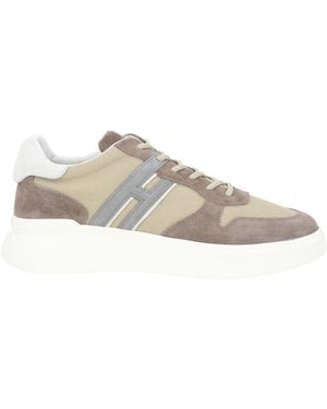 Hogan Sneakers Leather, Textile Fibers - White