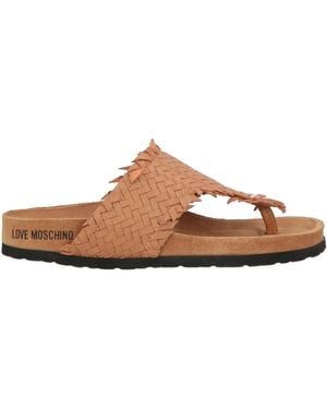 Love Moschino Thong Sandals - Brown