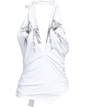 MSGM Top Cotton - White