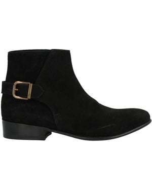 Douuod Ankle Boots Soft Leather - Black
