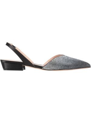 Evaluna Ballet Flats Textile Fibers - Black