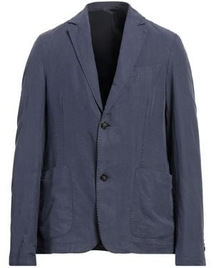 Officine Generale Blazer Lyocell, Linen, Cotton - Blue