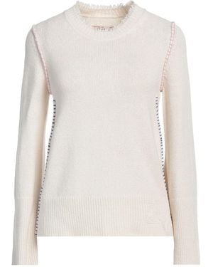 Zadig & Voltaire Ivory Jumper Silk, Cotton - White