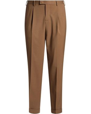 PT Torino Trousers Virgin Wool, Elastane - Brown