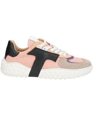 Tod's Sneakers Leather, Textile Fibers - Pink