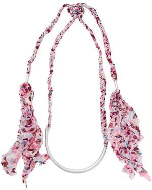 Isabel Marant Necklace Metal, Textile Fibres - Pink