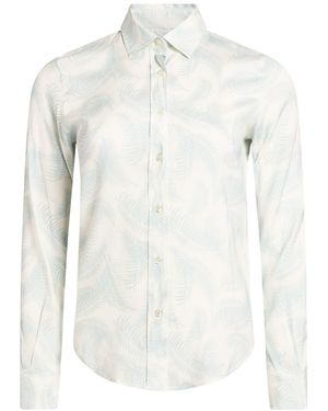 Amina Rubinacci Shirt Silk, Elastane - White