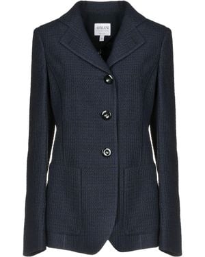 Armani Collezioni Blazer Acrylic, Viscose, Wool, Polyamide, Polyester - Blue