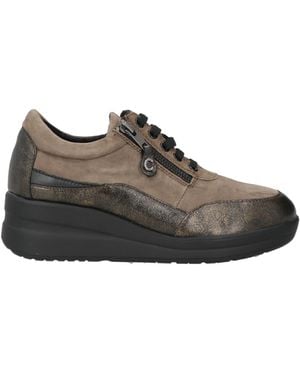 Cinzia Soft Khaki Sneakers Leather - Brown