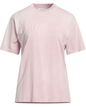 Off-White c/o Virgil Abloh Light T-Shirt Cotton, Elastane - Pink