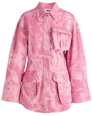Blumarine Denim Outerwear Cotton, Elastane - Pink