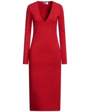 VB BODY VICTORIA BECKHAM Midi Dress - Red