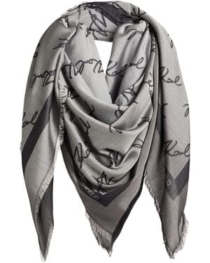 KARL LAGERFELD Scarf Modal - Grey