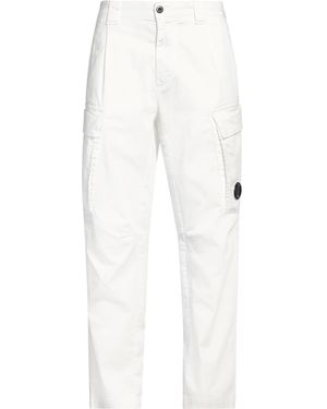 C.P. Company Trousers Cotton, Elastane - White