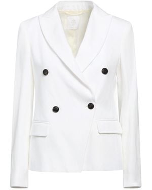 Eleventy Blazer Cotton, Linen - White