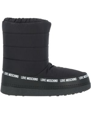 Love Moschino Botines De Caña Alta - Negro
