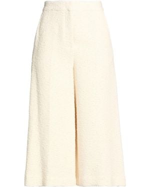 Semicouture Ivory Pants Cotton, Polyamide, Polyester, Acetate, Elastane - Natural