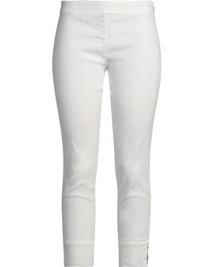 120% Lino Pantalone - Bianco