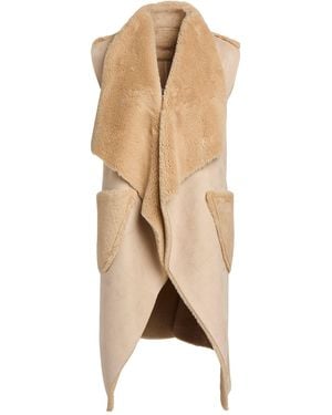 D.exterior Sand Vest Polyester, Polyurethane - Natural