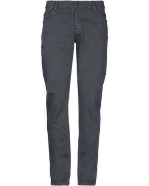 Daniele Alessandrini Trousers Cotton, Elastomultiester, Elastane - Grey