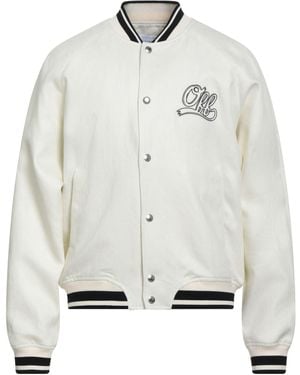 Off-White c/o Virgil Abloh Ivory Denim Outerwear Linen - White
