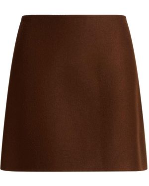 Ermanno Scervino Mini Skirt Wool - Brown