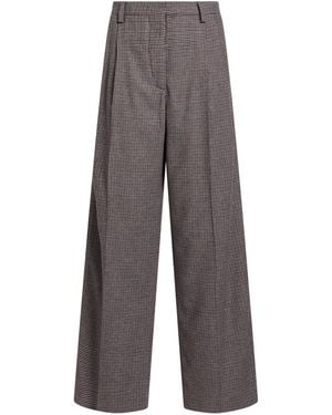 ZENGGI Brick Trousers Wool, Viscose, Polyester, Elastane - Grey