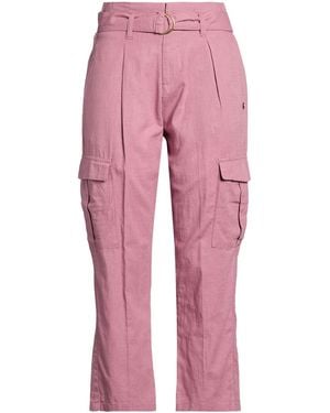 Yes-Zee Natural Feeling Pants Cotton, Linen - Pink