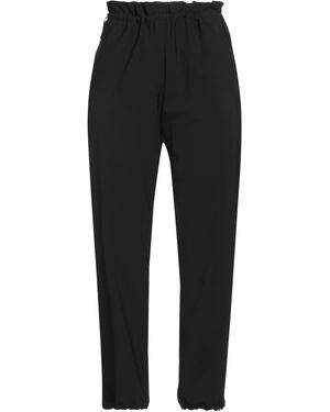 White Sand Pants Polyester, Virgin Wool, Elastane - Black