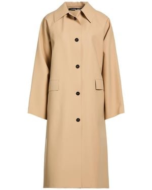 Kassl Sand Overcoat & Trench Coat Polyester, Polyurethane - Natural
