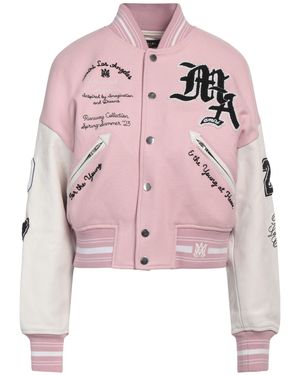 Amiri Jacket Wool, Nylon, Cow Leather - Pink