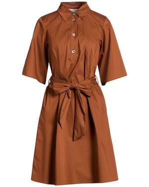 Shirtaporter Midi Dresses - Brown