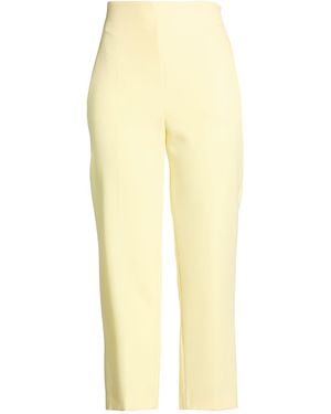 Blugirl Blumarine Trousers Polyester, Elastane - Yellow