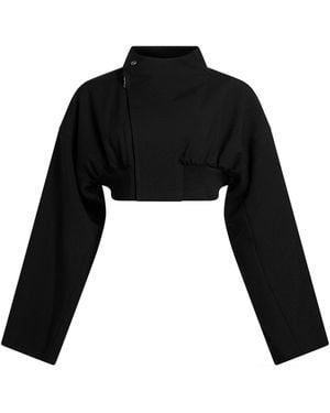 Rick Owens Jacket Virgin Wool - Black