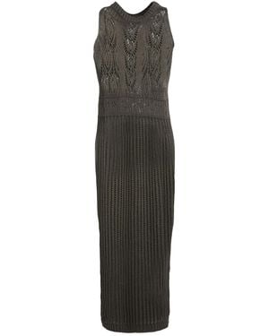 Siste's Maxi Dress Cotton, Acrylic - Green