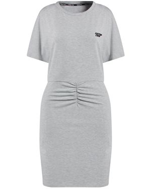 Patrizia Pepe Light Mini Dress Polyester, Viscose, Elastane - Grey
