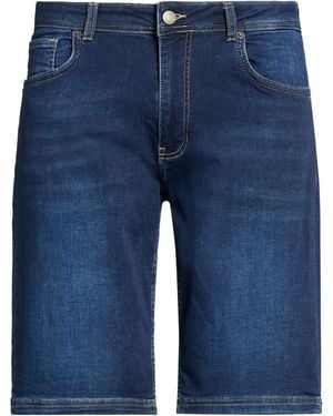 Fred Mello Denim Shorts Cotton, Elastane - Blue