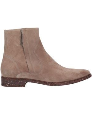 Off-White c/o Virgil Abloh Taupe Ankle Boots Soft Leather - Brown