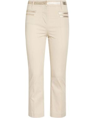 Frankie Morello Pants Cotton, Elastane - Natural