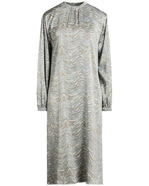 Hemisphere Khaki Midi Dress Silk, Elastane - Gray