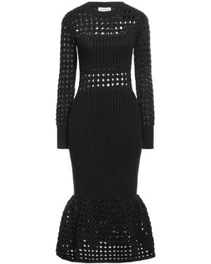 McQueen Midi Dress Cotton, Polyamide, Elastane - Black
