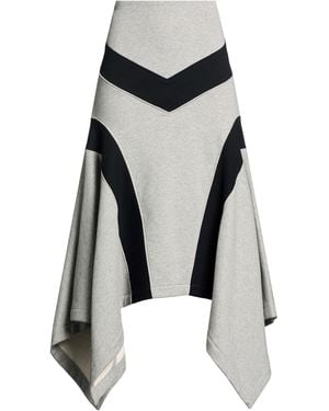 The Attico Maxi Skirt Cotton, Elastane - Grey