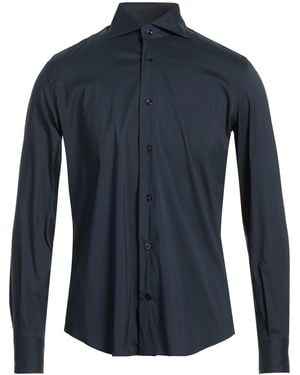 Mazzarelli Shirt Cotton, Polyamide, Elastane - Blue