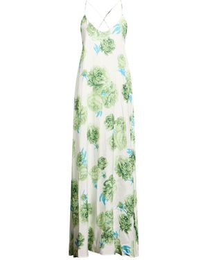 Fisico Maxi Dress Viscose, Cotton, Silk - Green