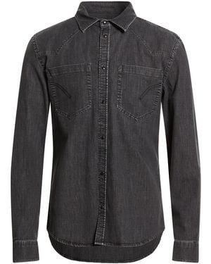 Dondup Denim Shirt Cotton, Viscose, Polyester, Elastane - Black