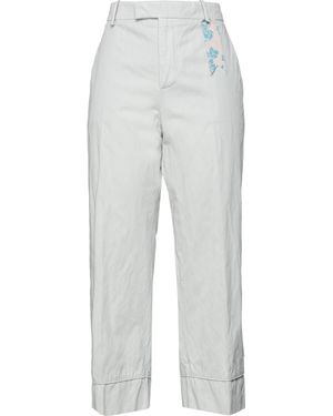 The Gigi Pants Cotton, Metal - White