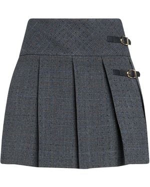 Sandro Charcoal Mini Skirt Polyester, Viscose, Elastane - Grey